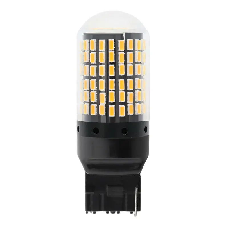 

12VDC\\\ Carbrakelight\\\ 2Pcs 3014LED AmberYellow CANBUS ReverseLamp T20
