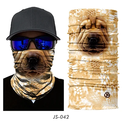 3D кошка собака бесшовная Волшебная Шея Gaiter маска для лица щит трубка Балаклава для велоспорта рыбалки Лыжная Байкерская бандана повязка на голову шарф для мужчин и женщин - Цвет: 42
