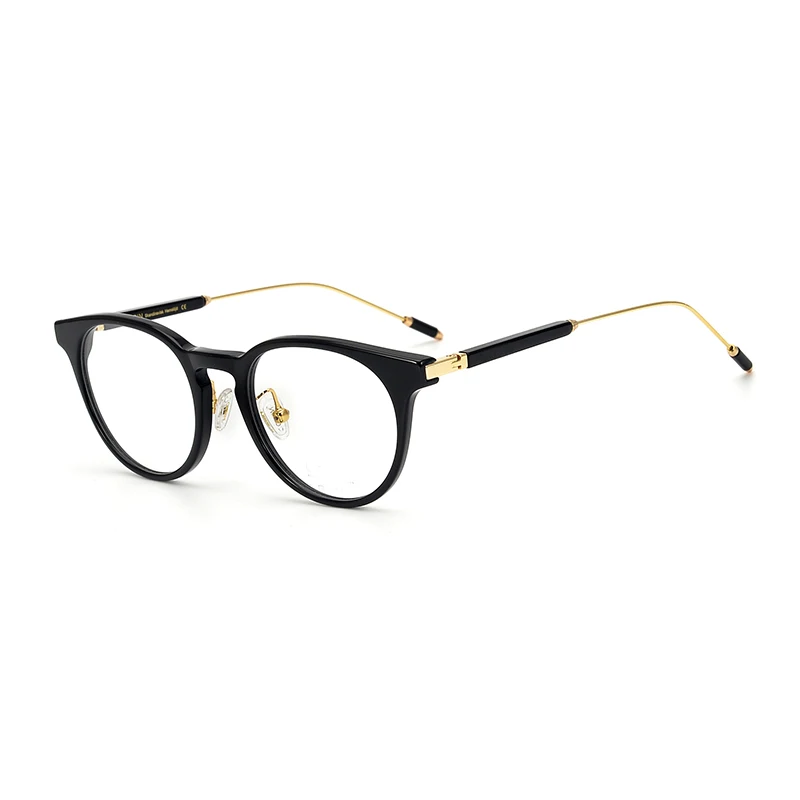

Alloy Acetate Vintage Round Glasses Frame Men Myopia Optical Prescription Eyeglasses Women Korean Brand Retro Oval Eyewear
