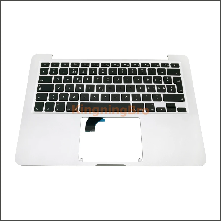 2015 швейцарская клавиатура A1502 с подсветкой и верхним корпусом для Macbook Pro Retina 13