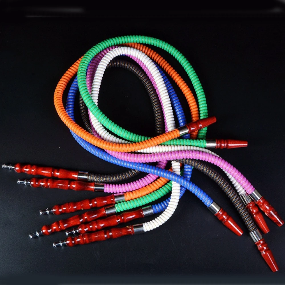 1 шт. кожаный деревянный шланг для кальяна 100 см |