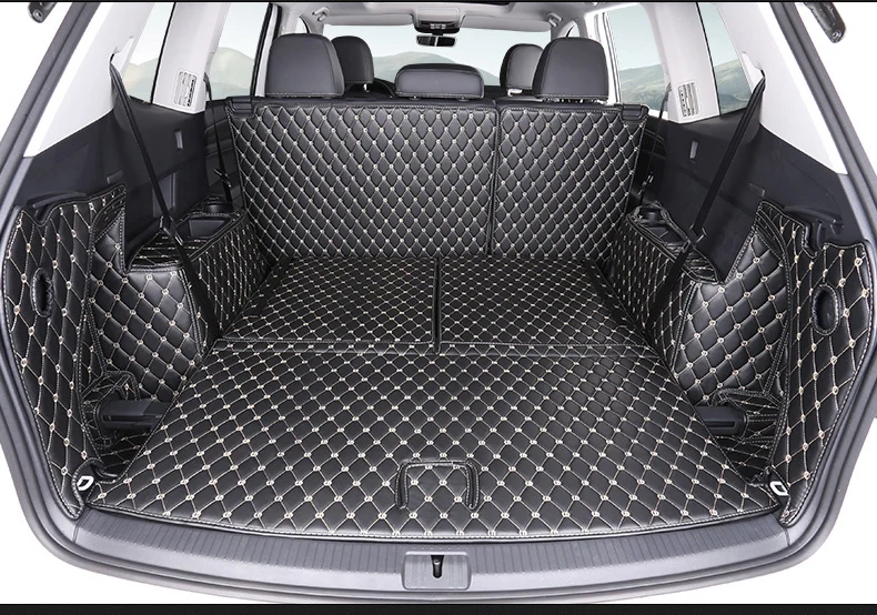 

Кожаный коврик для багажника автомобиля грузового лайнера для volkswagen Atlas 2017 2018 2019 2020 Teramont аксессуар чехлы на сиденья для стильного интерьера