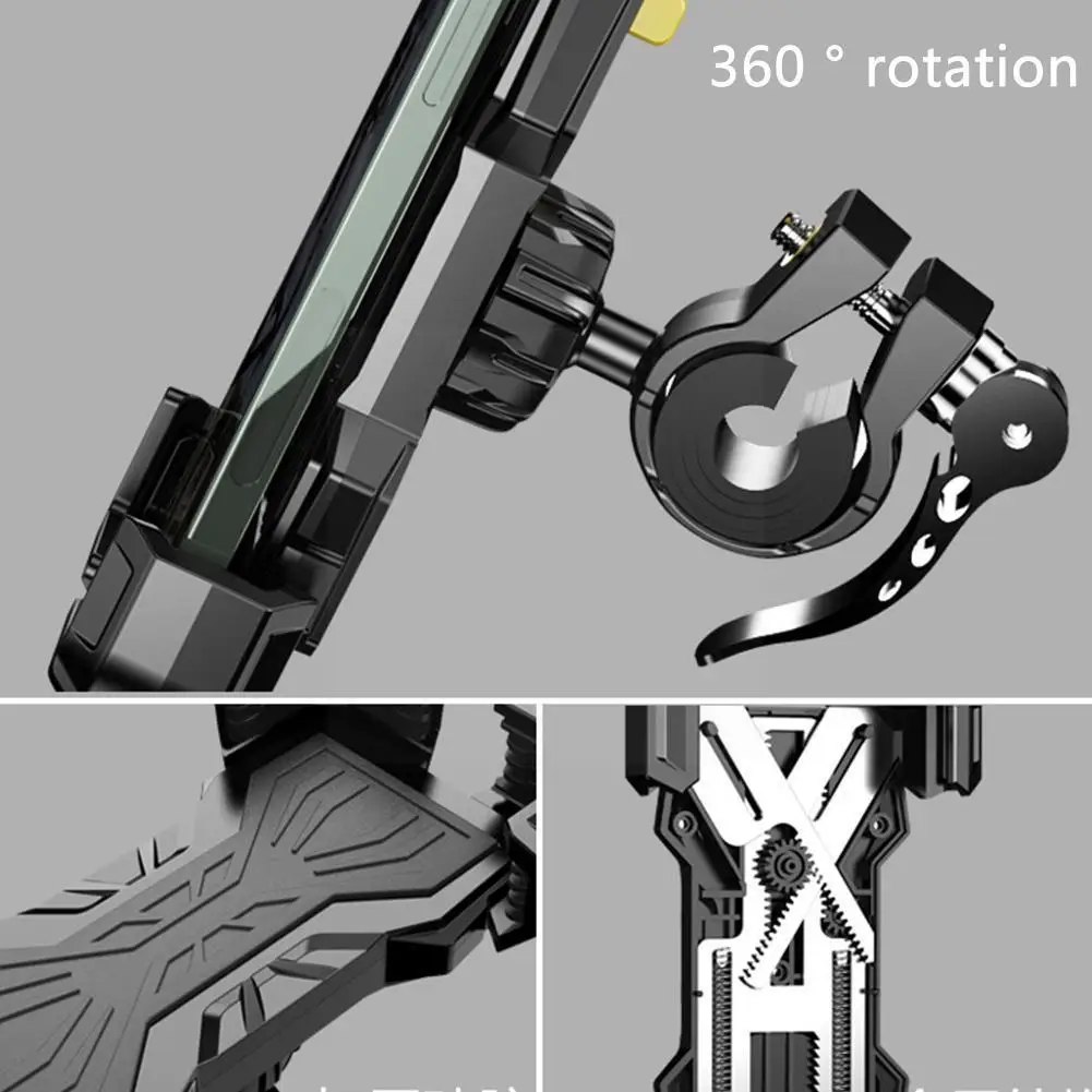 

Adjustable Shockproof Motorcycle Bike Phone Holder Universal Handlebar Mount Cell Phone Support For Samsung Stand Xiaomi K0A3
