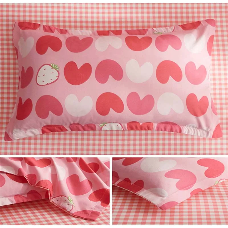 

Cute Love Thickened Brushed Pillowcase Comfortable Cushion Pillow Cover Satin Pillowcase Cotton Designer Pillow Case Home Decor