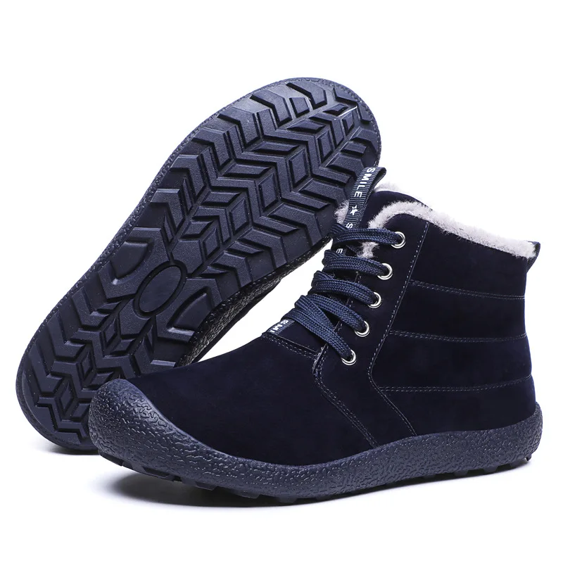 2019 зимние Бархатные теплые ботинки Мужская Уличная обувь кроссовки для кемпинга