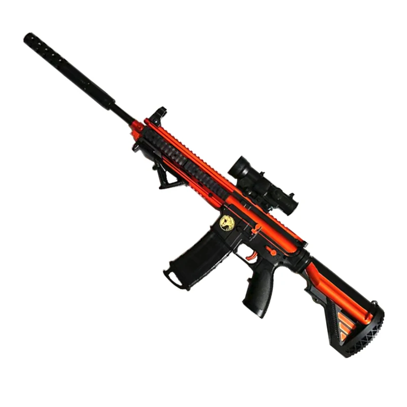 M416 наружный игрушечный стрелковый пистолет 98 см Электрический автоматический безопасный водяной пули для стрельбы глушители воздуха мягкие снайперские оружия хорошего качества