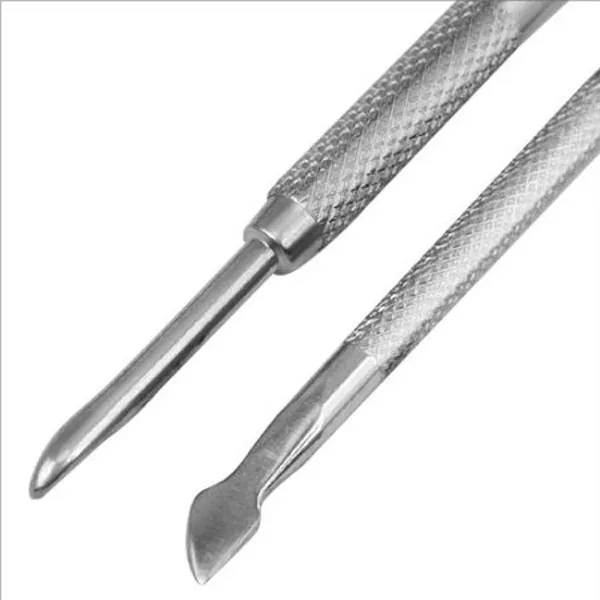 Stainless Steel Nail Cuticle Spoon Pusher Remover Cutter Nipper Clipper Set Clip File 3PCs Art Accessories QE | Красота и здоровье