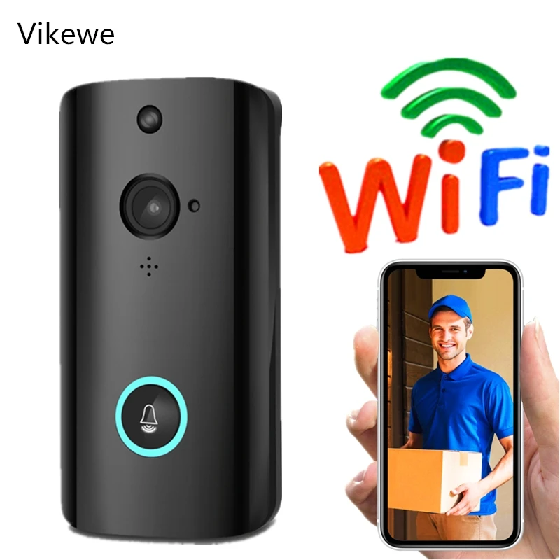 Vikewe M9 видео дверной звонок умный беспроводной WiFi дверной звонок для безопасности визуальная запись домашний монитор ночное видение домофон дверной телефон