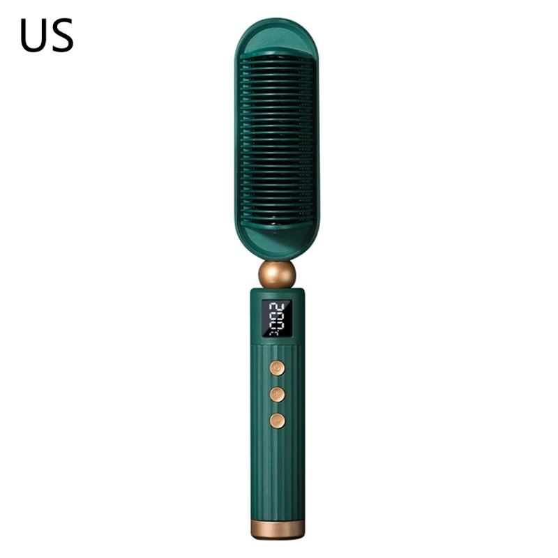 Hot Air Hair Dryer Brush Multifunction Electric Straightener Negative Ion Fast Heat Curler Comb Styler Tools |