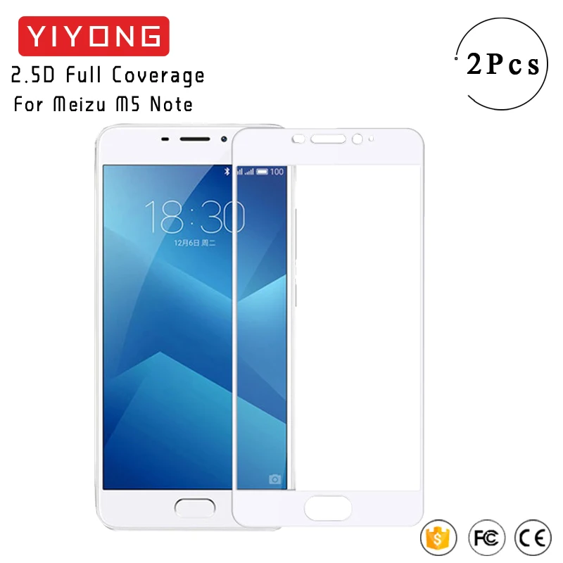 YIYONG полное покрытие экрана стекло для Meizu M5 Note 5 Закаленное Mini Защита M5s Note5 |