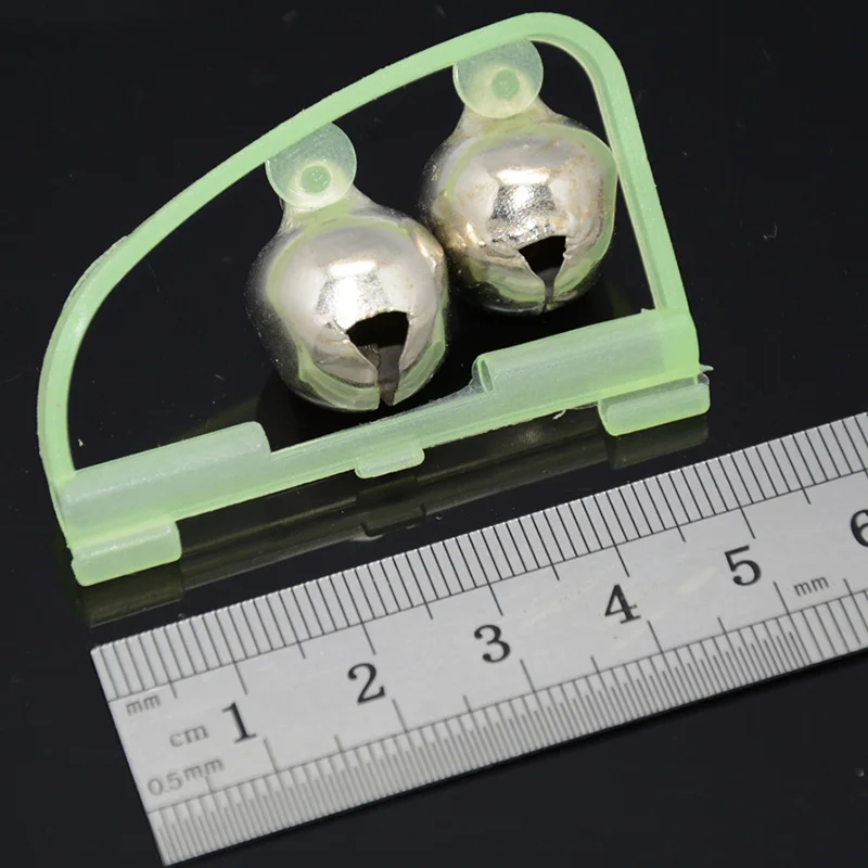 5pcs/Lot Luminous Light Twin Bells Clip On Night Fishing Tools Rod Bite Alarm Portable Fast Fishing Rod Pesca Tackle Accessories