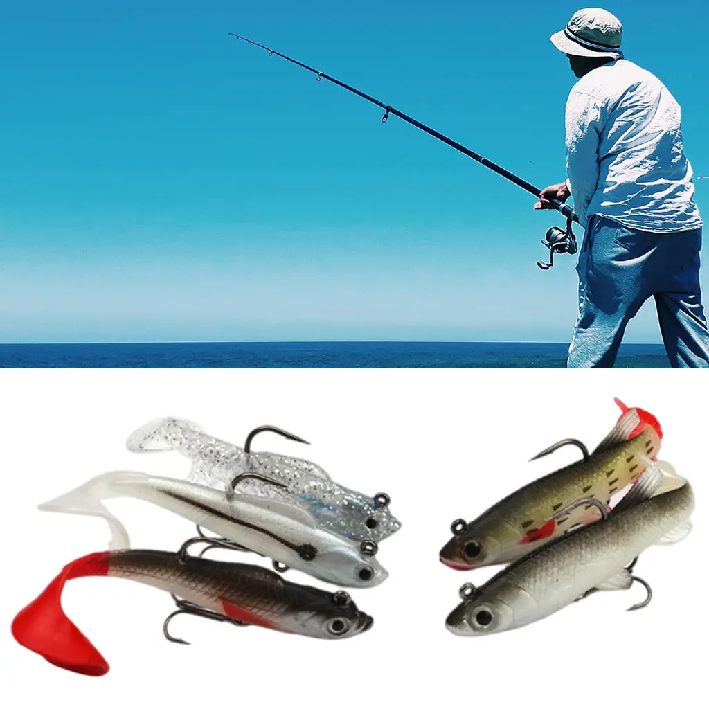 5 шт. мягкие рыболовные приманки в коробке | Спорт и развлечения