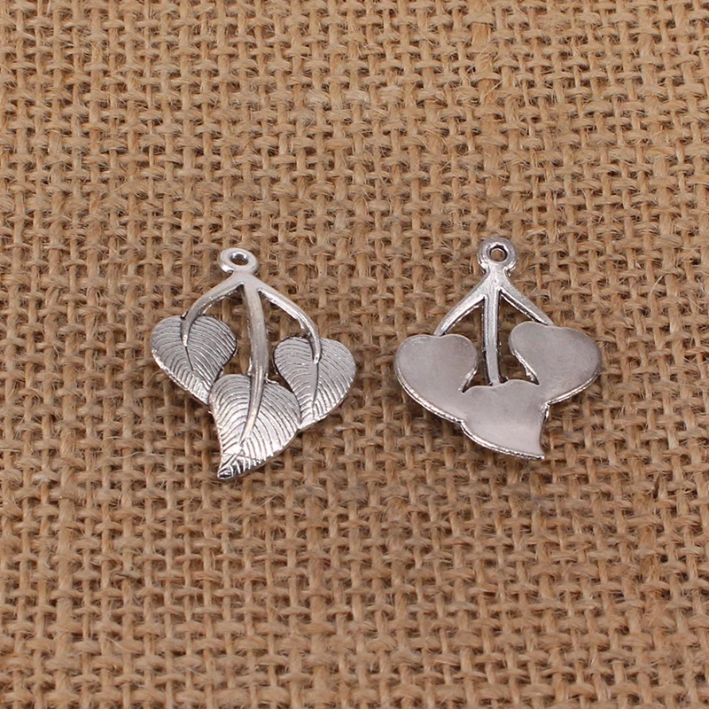 

Античные Подвески в виде листьев, серебристого цвета, 6 шт., 30x22 мм, для самостоятельного изготовления ювелирных изделий, ручная работа, 3074