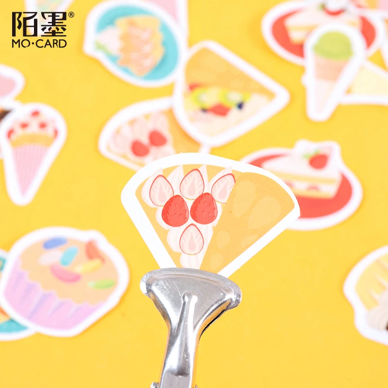 

45Pcs/box Cute Sweet Snacks Stickers Creative Ins Style Decorative Stickers Stationery Notebooks Stickers