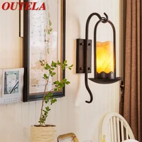 outela indoor wall light sconces dolomite candle shape lamps classical fixture decorative for home