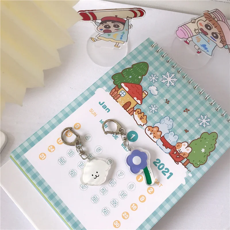 Милый мультяшный брелок для ключей в виде щенка корейский стиль Instagram акриловый