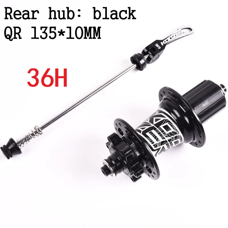 XM490 8-9-10-11Speed MTB горный велосипед ступица 2-4 подшипник 9*100 мм 10*135 мм Передняя Задняя Hubset 28-32-36 отверстие велосипедный дисковый тормоз ступица - Цвет: 36H Single Rear
