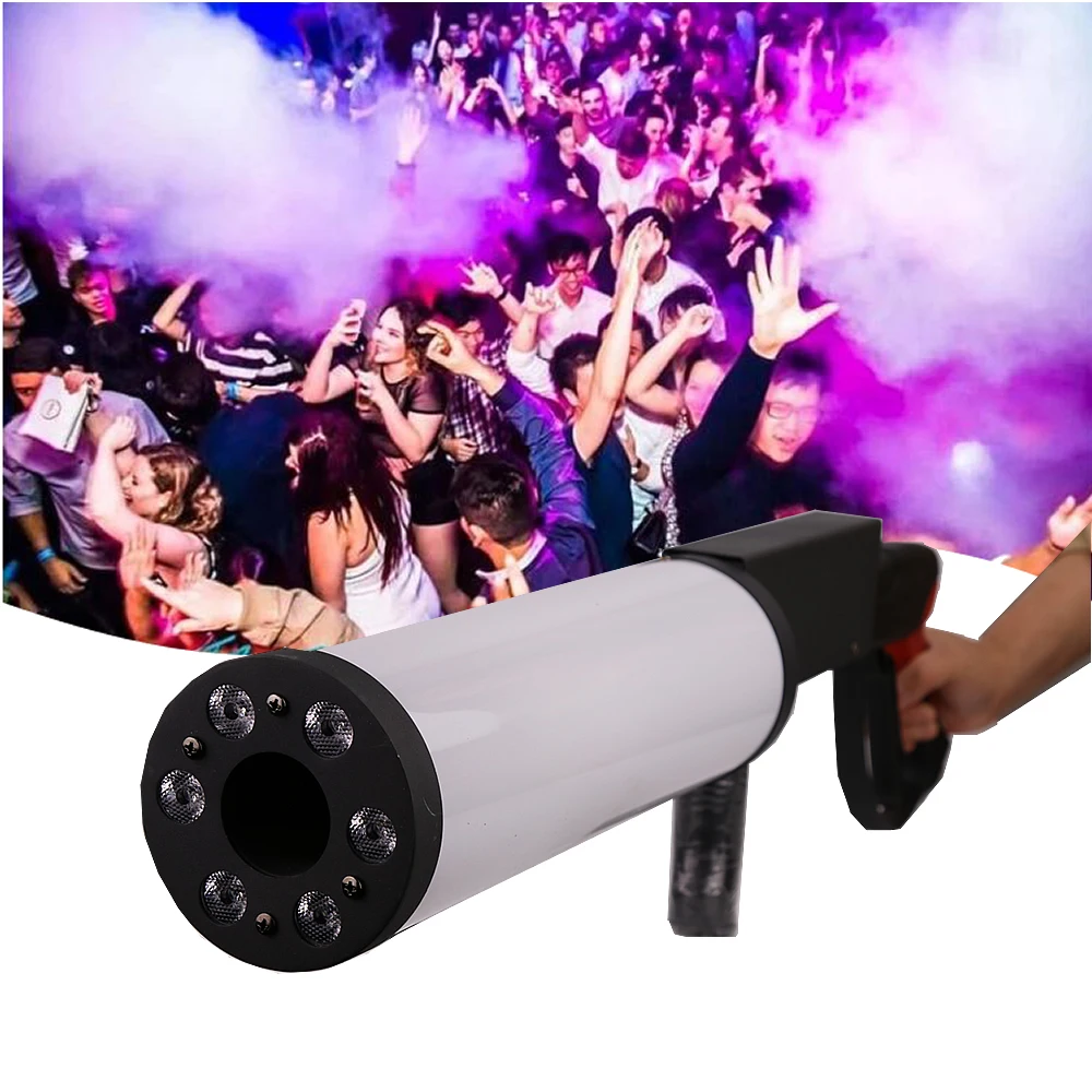 

Pro Stage DJ Disco Wedding Club Effect LED Cannon C02 Cryo Jet Spray Blaster Handheld CO2 Fogger Smoke Fog Machine