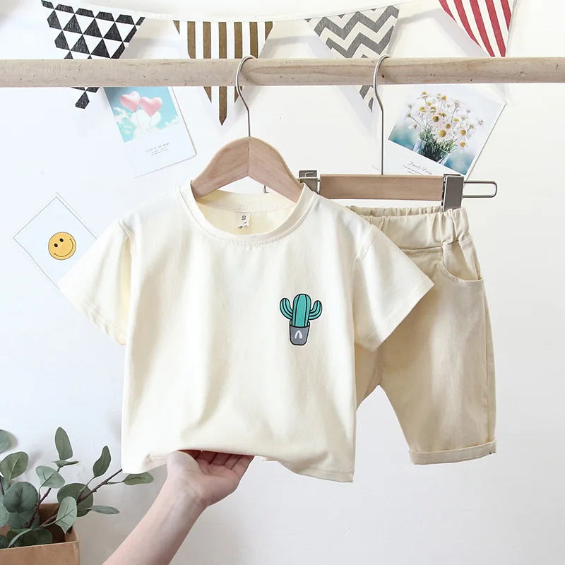 Летняя модная одежда для малышей Детская футболка с рисунком мальчиков и девочек