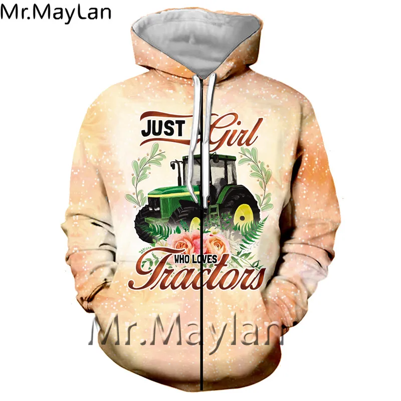 

3D Car Tractor Harajuku Anime Hoodies Women/men Casual Cosplay Unisex Sweatshirts Streetwear Girls Pink Clothes Oversized Tops