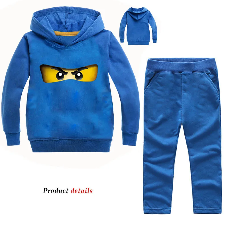 2-16Y Kids Boy Clothes 2019 fall Dragon Ball Z Son Goku Clothing Set Girls Tracksuit Toddler Outfits SportWear Hoodie Pants | Детская