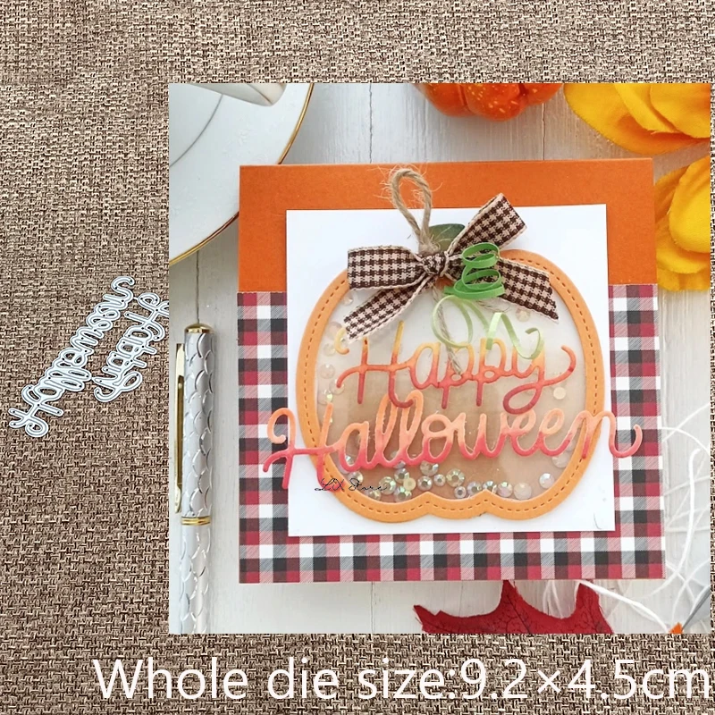 

XLDesign Craft Metal stencil mold Cutting Dies Happy Halloween decoration scrapbook die cuts Album Paper Card Craft Embossing