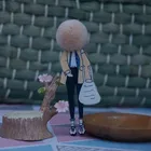 Брошь из шерсти шариков, модель, акриловый значок, булавки для женщин, Милая брошь, аксессуары для одежды, новогодние подарки