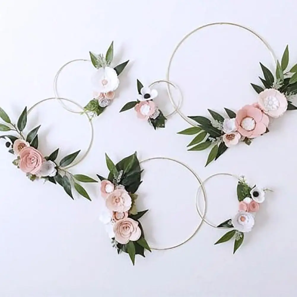 

DIY Garland Dreamcatcher Iron Ring Circle Accessories Wedding Party Easter Decor Wedding Easter DIY Wreath