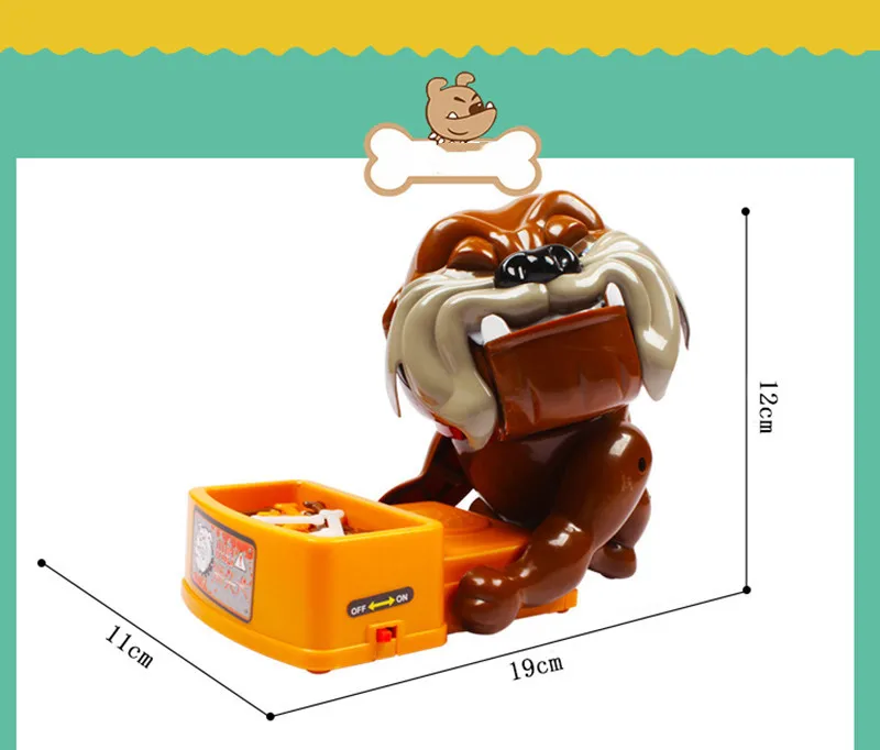 Забавная игра Tricky Toys креативная остерегающаяся порочная собака кусает руку для