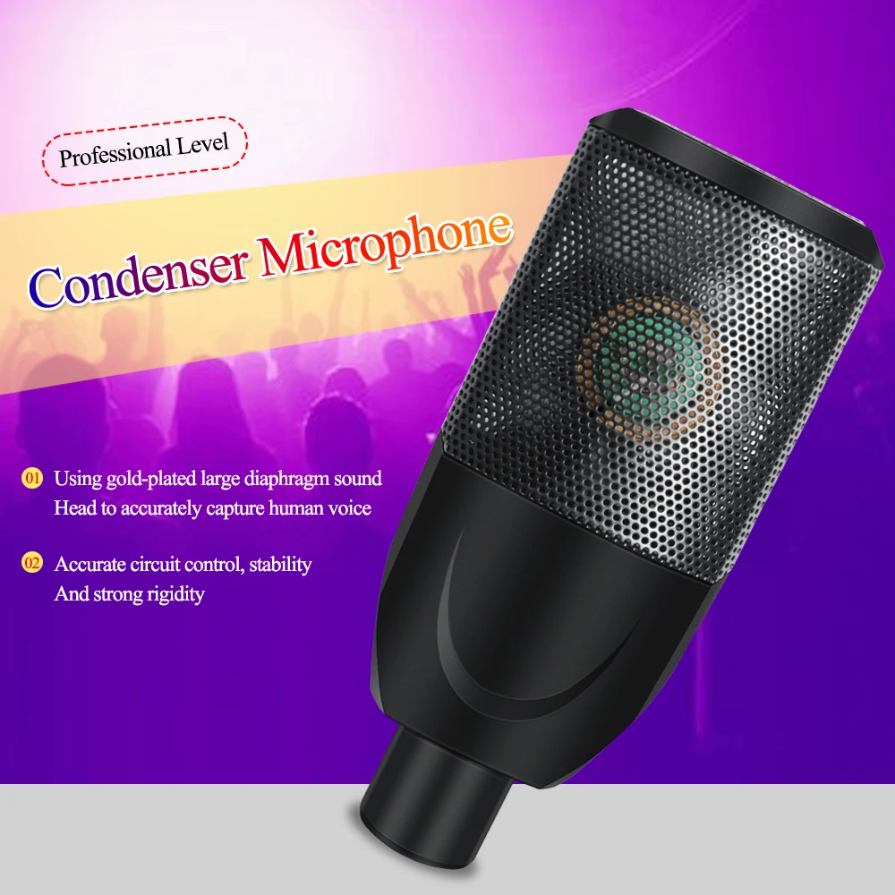 Микрофон для караоке настольный микрофон высокой чувствительности низкий