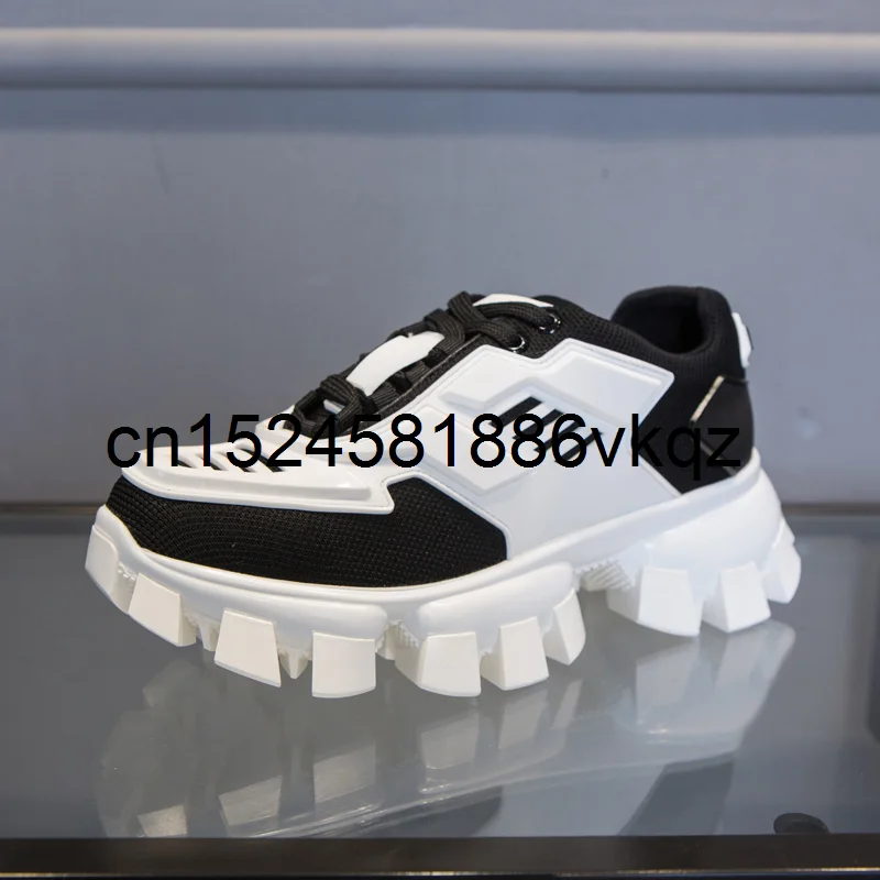 

Кроссовки на танкетке мужские, роскошные брендовые, на шнуровке, массивные, для тенниса, дизайнерские, разные цвета