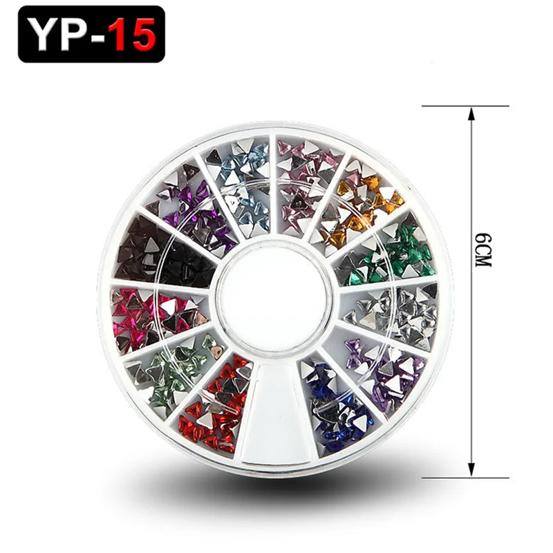 1 коробка Крошечные Круглые бусины украшение серебро золото 3D дизайн ногтей икра