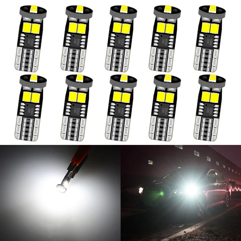 10 шт./лот T10 LED Canbus W5W лампа для парковки автомобиля BMW E46 E60 E90 E39 E36 F10 F20 F30 E30 E53 E87