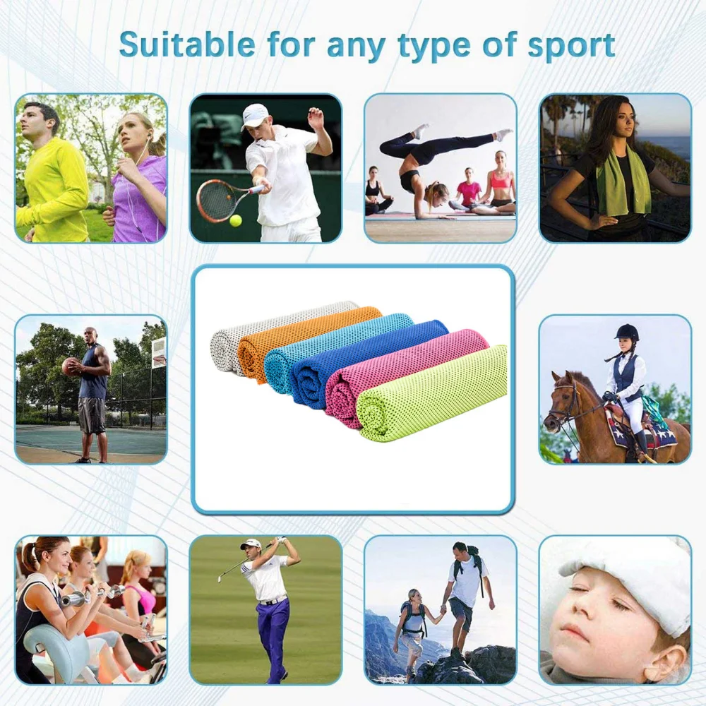 Охлаждающее спортивное полотенце полотенца для лица быстросохнущие бега