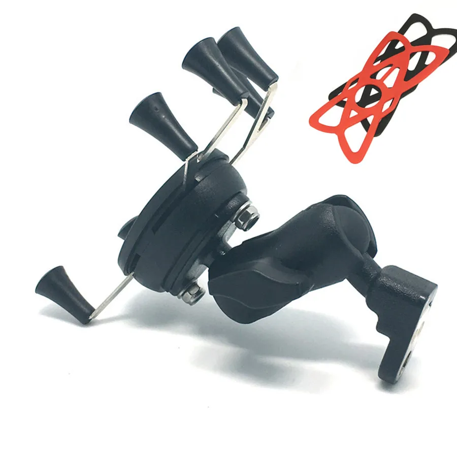 Крепление на зеркало заднего вида для мотоцикла крепление с двойным гнездом 1