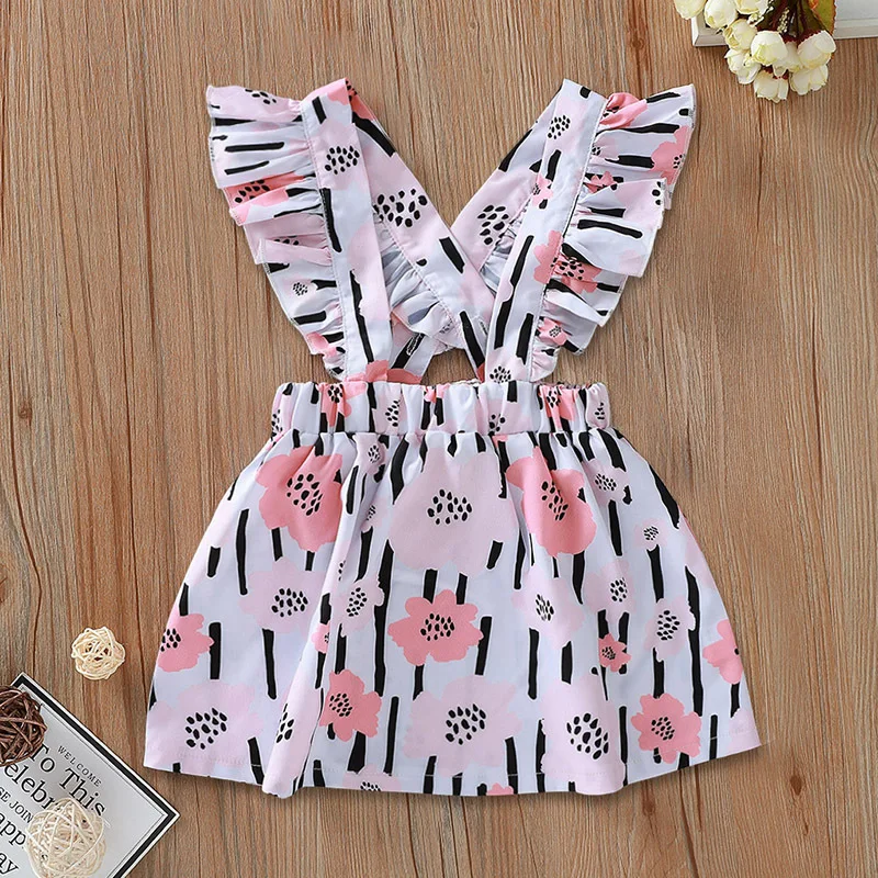 2019 г. Одежда для маленьких девочек осенний комплект розовый топ с цветочным