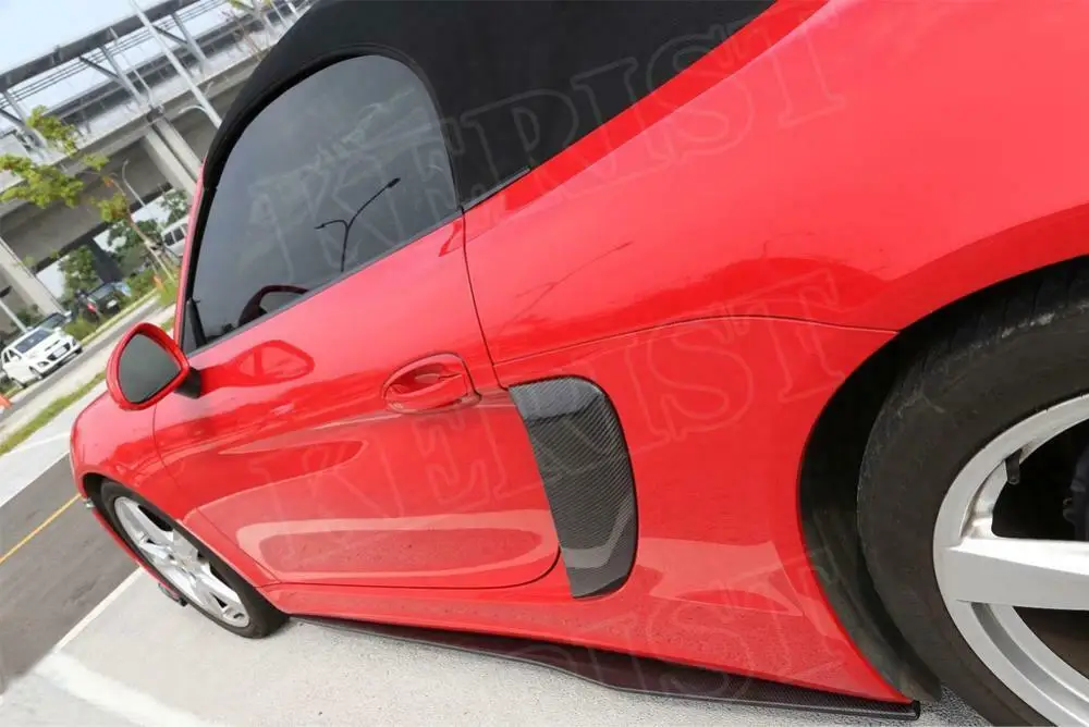 Боковая юбка из углеродного волокна для Porsche 981 boxster cayman 2013 2016|Обвесы| |