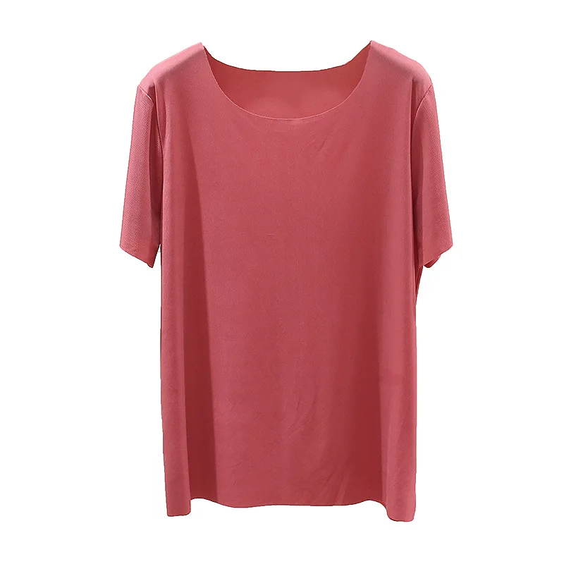 

Женская футболка большого размера, футболки 2021, летняя модная повседневная одежда, топы большого размера с коротким рукавом, топы из вискоз...