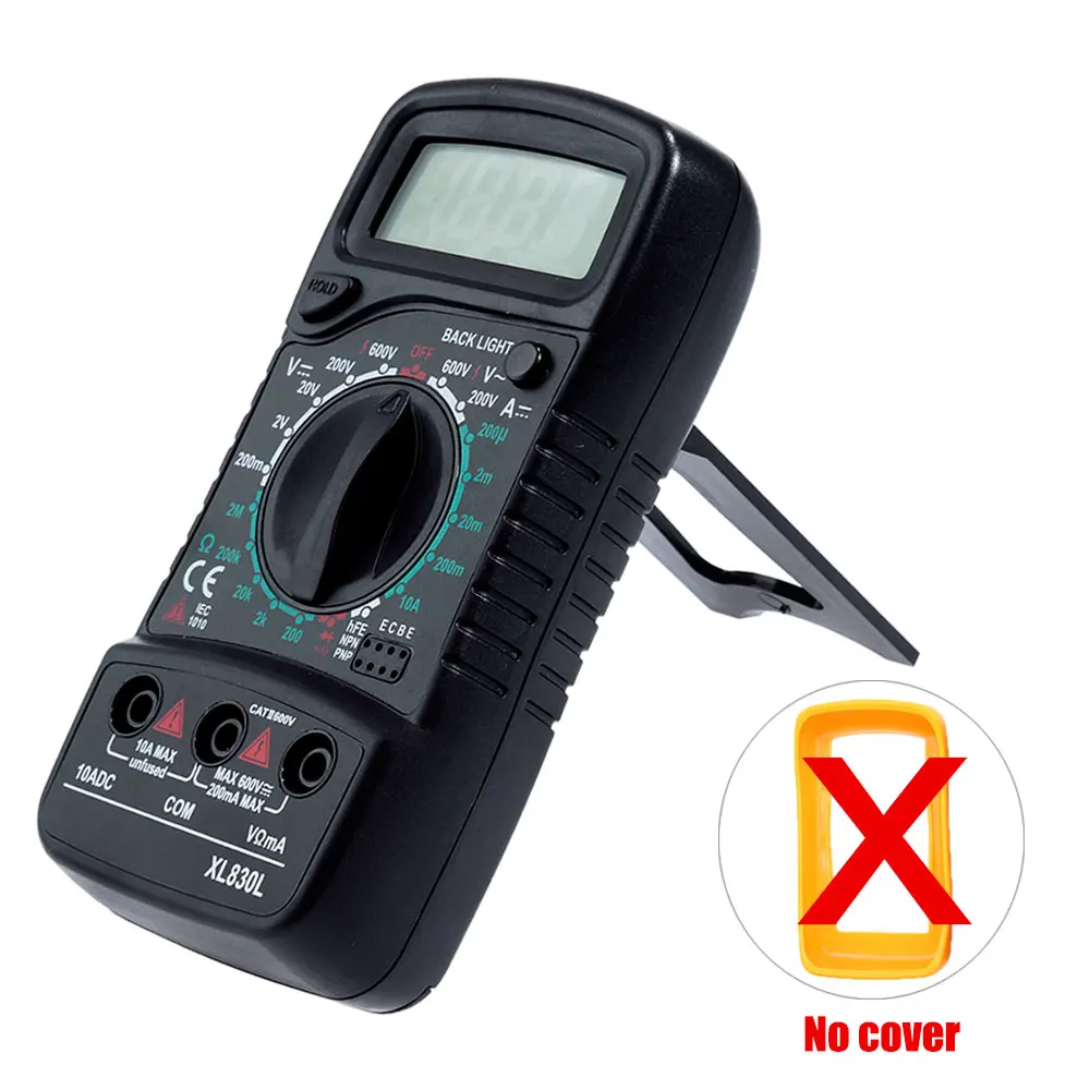 Vastar портативный мультиметр 1999 XL830L AC/DC Цифровой ЖК измеритель с голубой