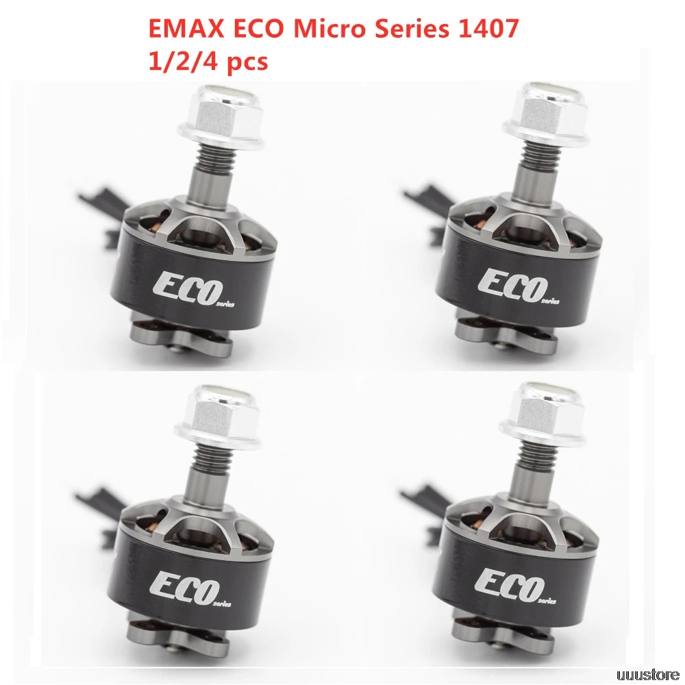 

1/2/4pcs EMAX ECO 1407 Micro Series 2~4S 2800KV 3300KV 4100KV Brushless Motor For FPV Racing Drone RC Drone Quadcopter Parts toy