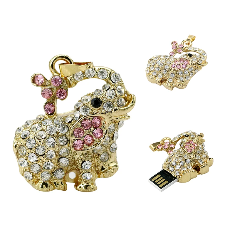 

32GB Elephant usb flash drive Lovely Animal pendrive 16GB 128GB 32GB 128 8 64 4 16 gb pen drive Personalized gift USB Key memory