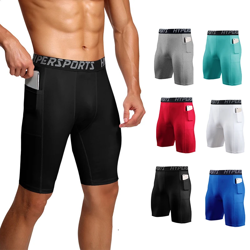 

Men Quick Dry Short Running Tights Men's Compression Running Shorts Gym Fitness Sport Leggings Male Underwear Sport Shorts