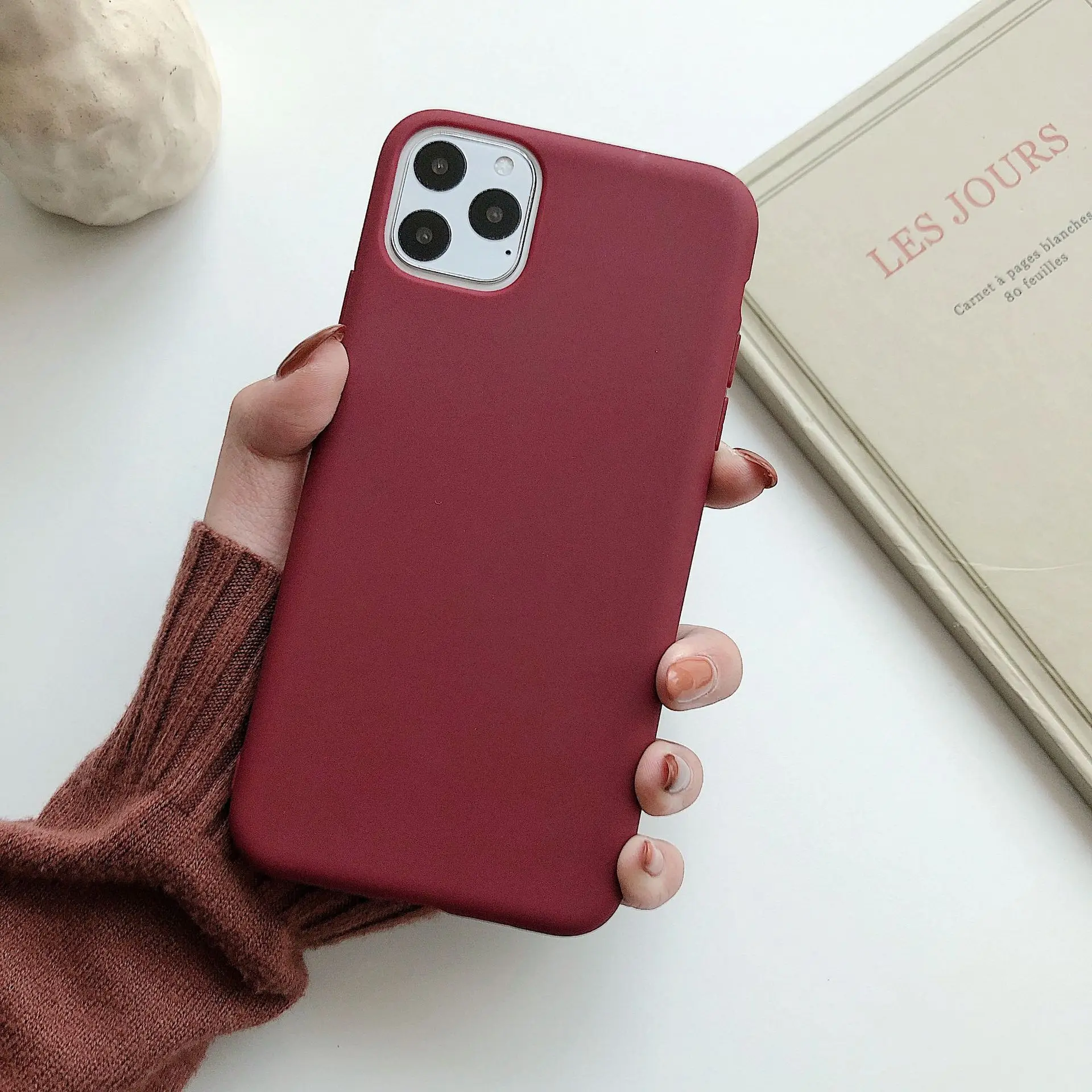 Чехол для iPhone 11 12 Pro Max X XS XR плоский чехол Макарон Для 8 7 6 6s Plus телефона мягкая