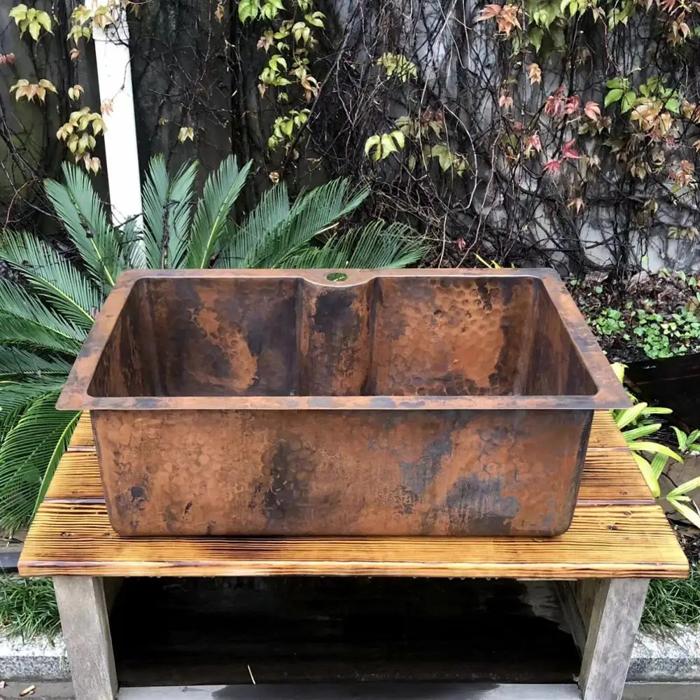 Cangler кухонная раковина медная скандинавский Латунный Припой с ручным изгибом