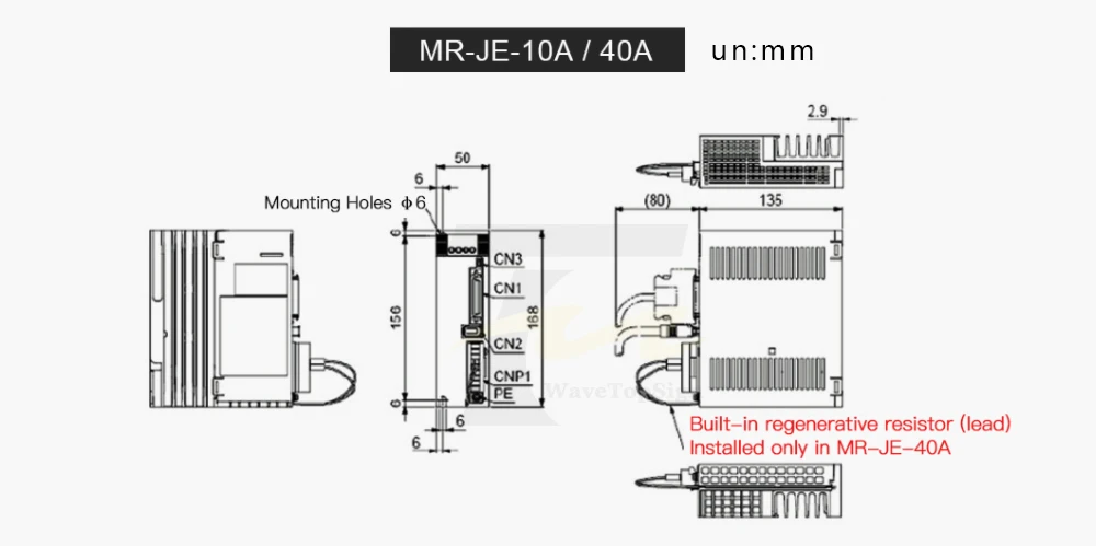 Mitsubishi Сервопривод переменного тока усилитель MR-JE-10A 20A 40A 70A 100A 200A 300A