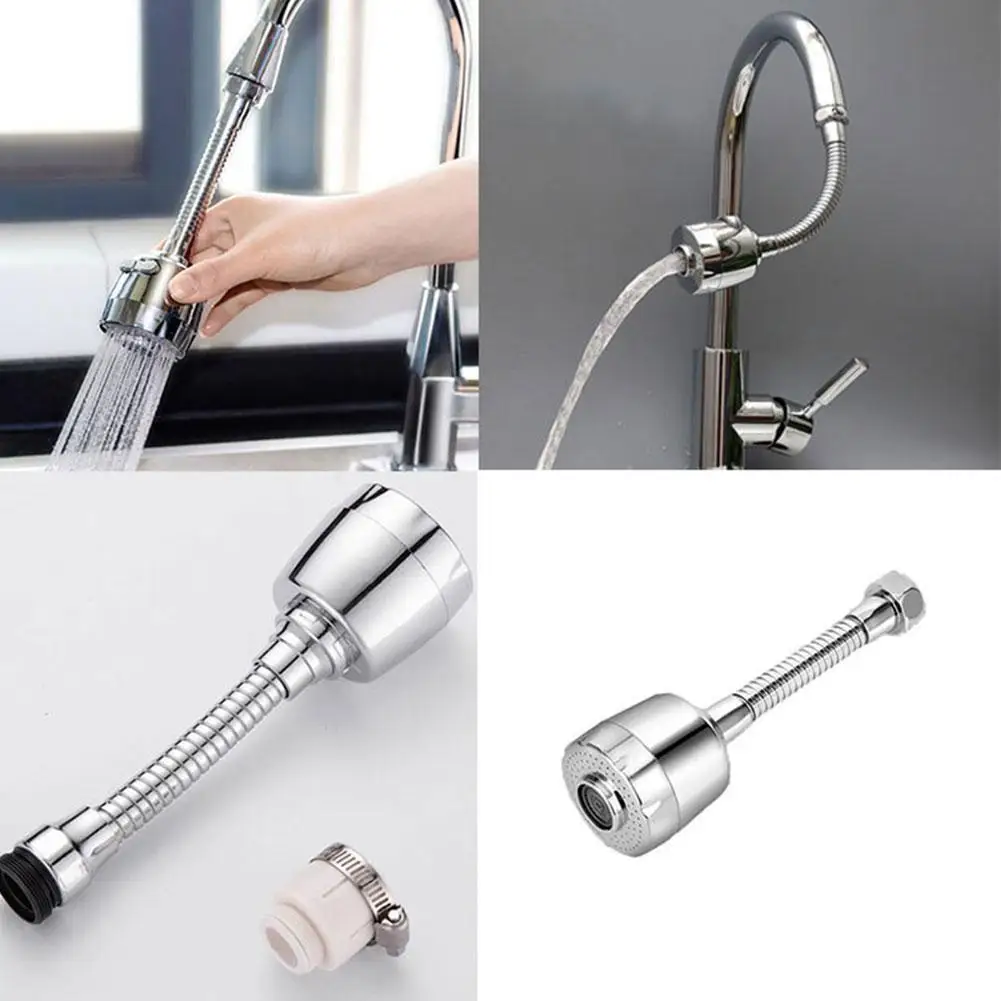 

360 Rotatable Faucet Nozzle Kitchen Faucet Shower Water Faucet Faucet Connector Bathroom Parts Stream B7S2