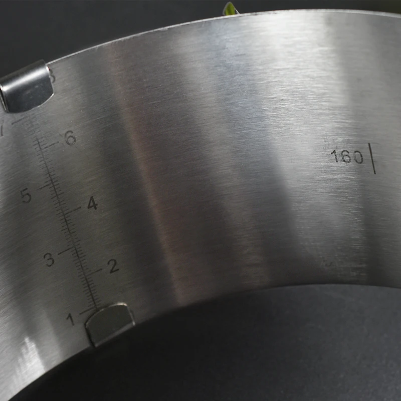 16 30 см круглый регулируемый формы для пирожных кольцо Мусса из нержавеющей стали