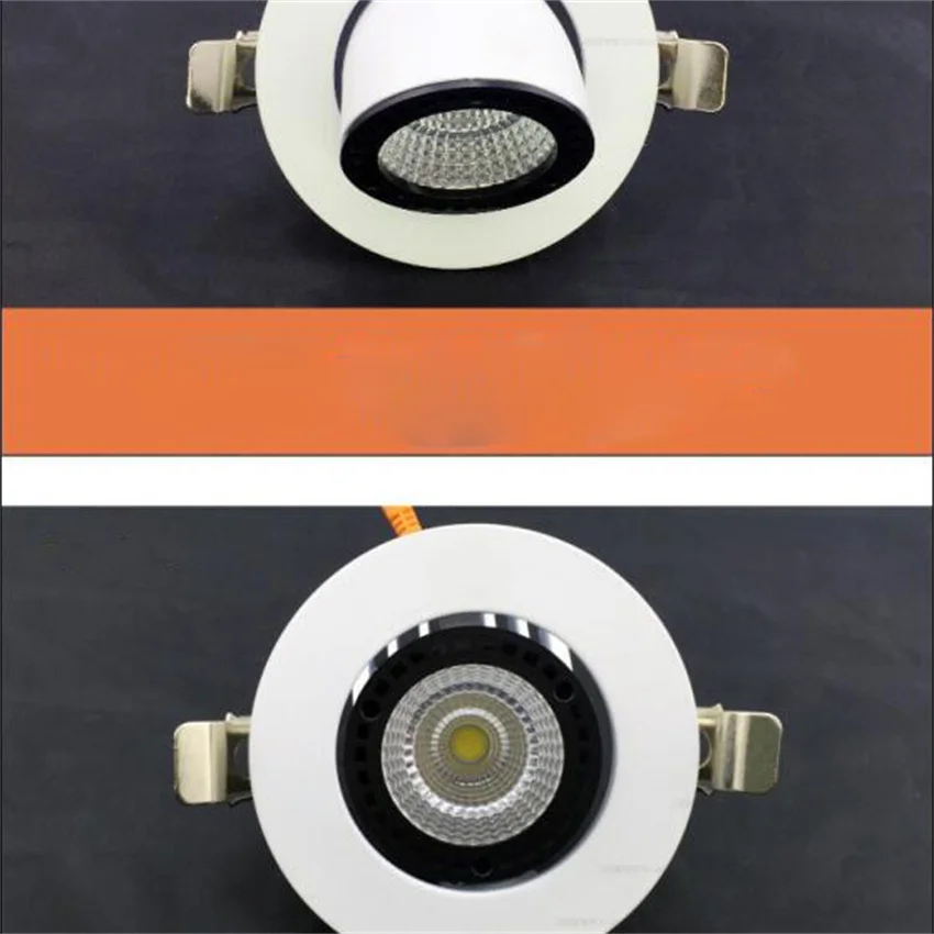 구매 (에서 선박 Us) 10W 스포트 라이트 LED 통 AC85-265V LED 최근 램프 Rotable LED 천장 램프 클립