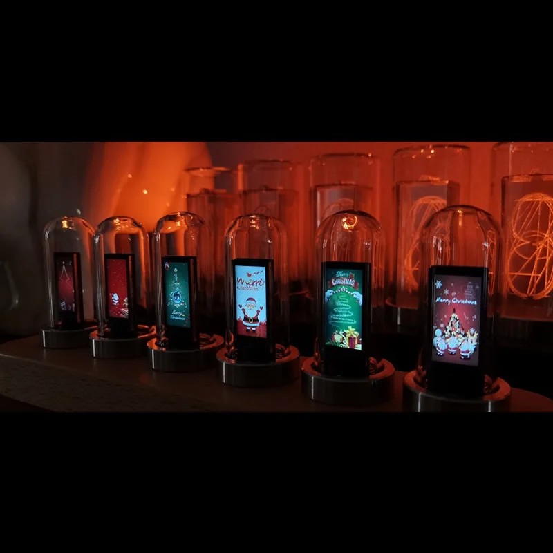 Новый дизайн IPS псевдо светящаяся трубка часы ритм уровень измеритель настольные