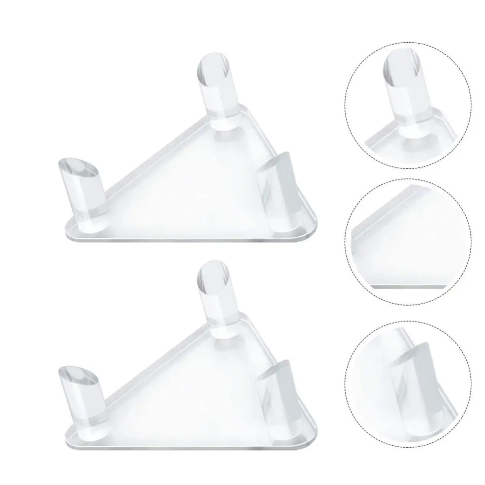 

2pcs Acrylic Stand Holder Sports Storage Display Rack for Rugby